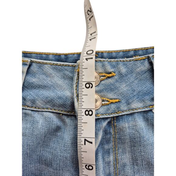 Boston Proper Jeans Womens Size 6 Boot Cut Distressed Denim Light Wash High Rise - Picture 8 of 11